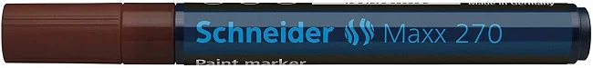 Marker cu vopsea SCHNEIDER Maxx 270, varf rotund 1-3mm - maro