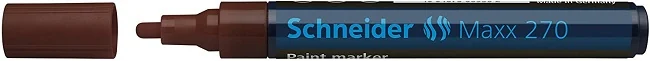 Marker cu vopsea SCHNEIDER Maxx 270, varf rotund 1-3mm - maro