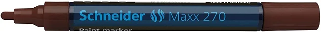 Marker cu vopsea SCHNEIDER Maxx 270, varf rotund 1-3mm - maro