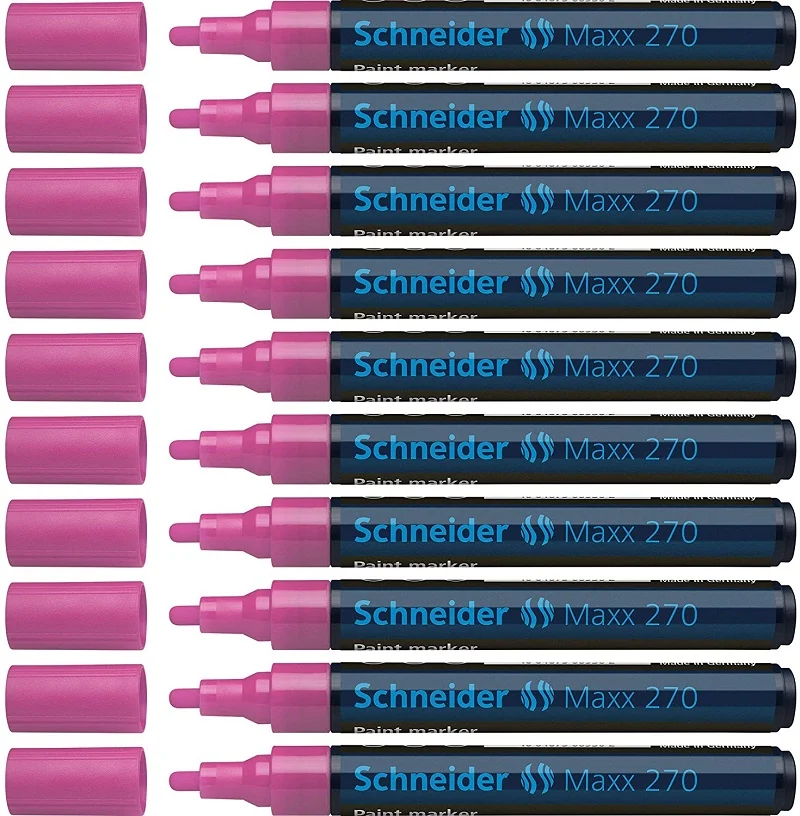 Marker cu vopsea SCHNEIDER Maxx 270, varf rotund 1-3mm - roz