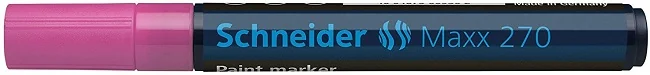 Marker cu vopsea SCHNEIDER Maxx 270, varf rotund 1-3mm - roz