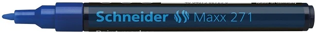 Marker cu vopsea SCHNEIDER Maxx 271, varf rotund 1-2mm - albastru