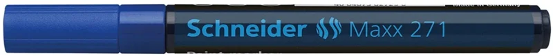 Marker cu vopsea SCHNEIDER Maxx 271, varf rotund 1-2mm - albastru