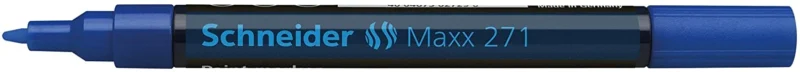 Marker cu vopsea SCHNEIDER Maxx 271, varf rotund 1-2mm - albastru