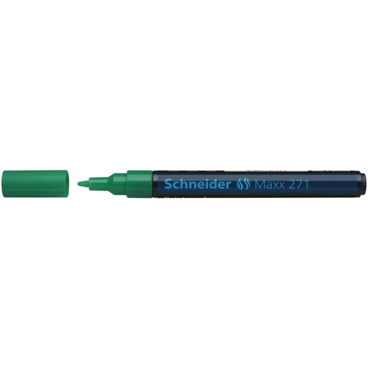 Marker cu vopsea SCHNEIDER Maxx 271, varf rotund 1-2mm - verde