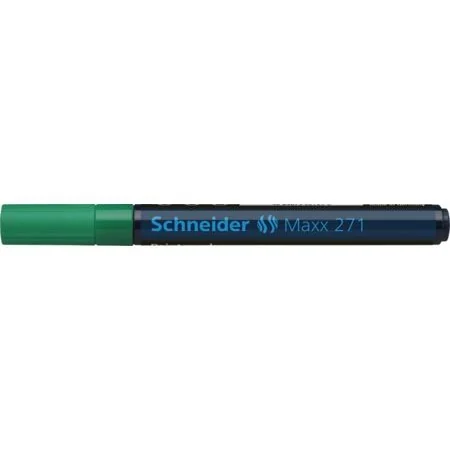 Marker cu vopsea SCHNEIDER Maxx 271, varf rotund 1-2mm - verde