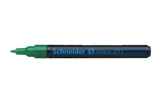 Marker cu vopsea SCHNEIDER Maxx 271, varf rotund 1-2mm - verde