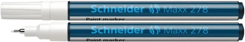 Marker cu vopsea SCHNEIDER Maxx 278, varf rotund 0.8mm - alb