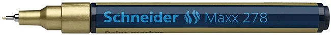 Marker cu vopsea SCHNEIDER Maxx 278, varf rotund 0.8mm - auriu