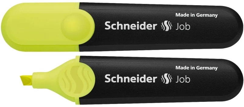 Textmarker SCHNEIDER Job, varf tesit 1+5mm - galben Textmarker SCHNEIDER Job, varf tesit 1+5mm - galben