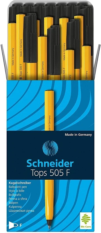 Pix SCHNEIDER Tops 505F, unica folosinta, varf fin, corp orange - scriere neagra