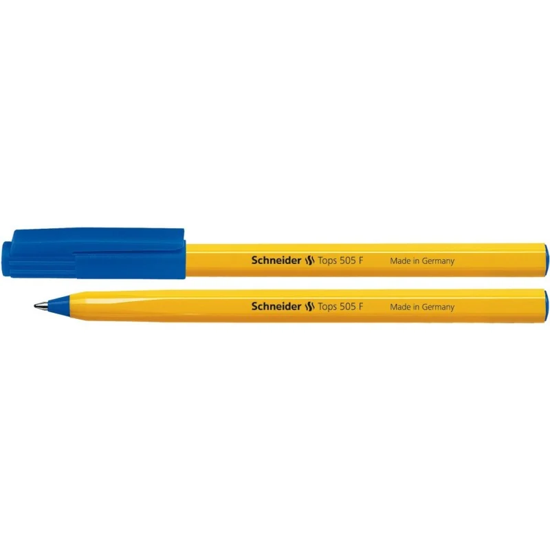 Pix SCHNEIDER Tops 505F, unica folosinta, varf fin, corp orange - scriere albastra Pix SCHNEIDER Tops 505F, unica folosinta, varf fin, corp orange - scriere albastra