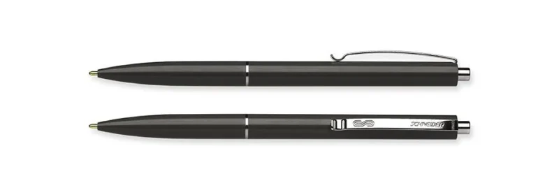Pix SCHNEIDER K15, clema metalica, corp negru - scriere neagra