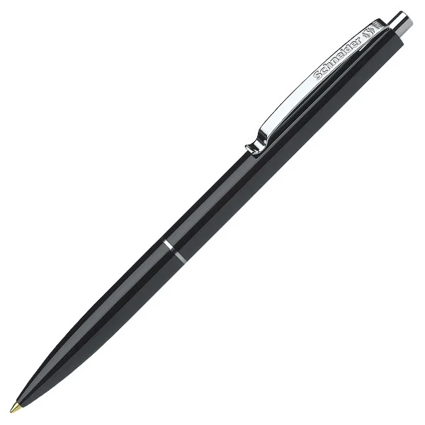 Pix SCHNEIDER K15, clema metalica, corp negru - scriere neagra